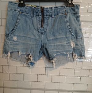 Distressed Destroyed Denim Shorts  Sz 30" Waist